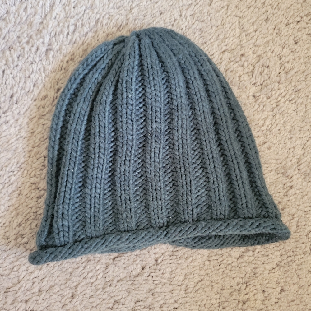 Free People Green/blue Knit Beanie